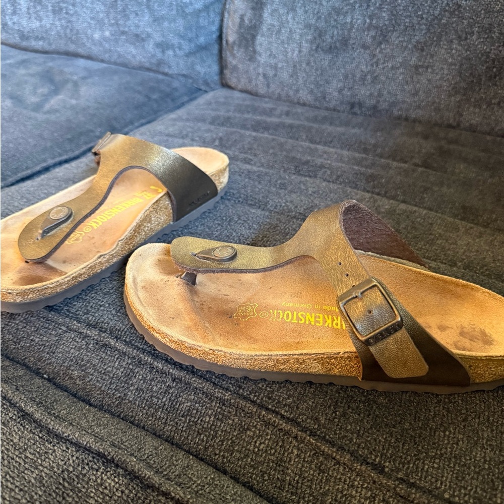 Birkenstock Tan and Brown Sandals
